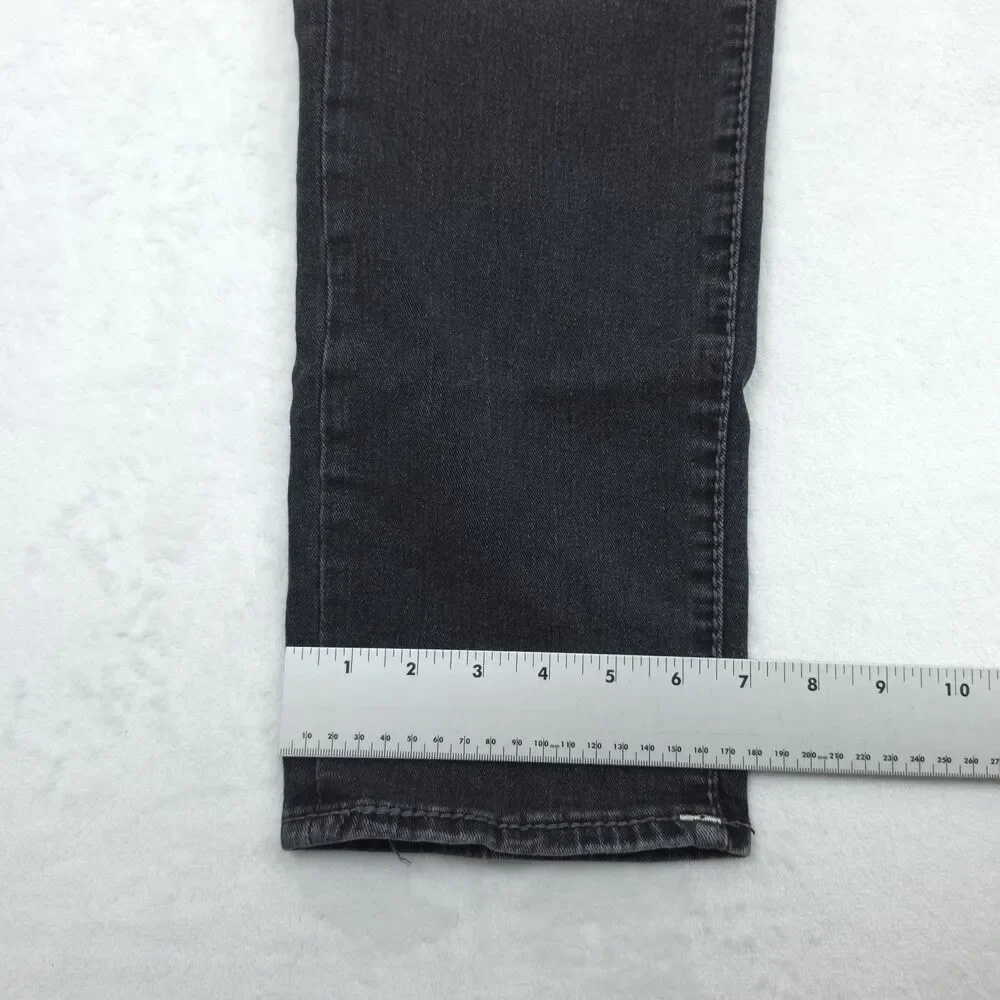 True Religion Jeans Mens 32x29 Geno Relaxed Slim Black Pocket Flap Denim Pants